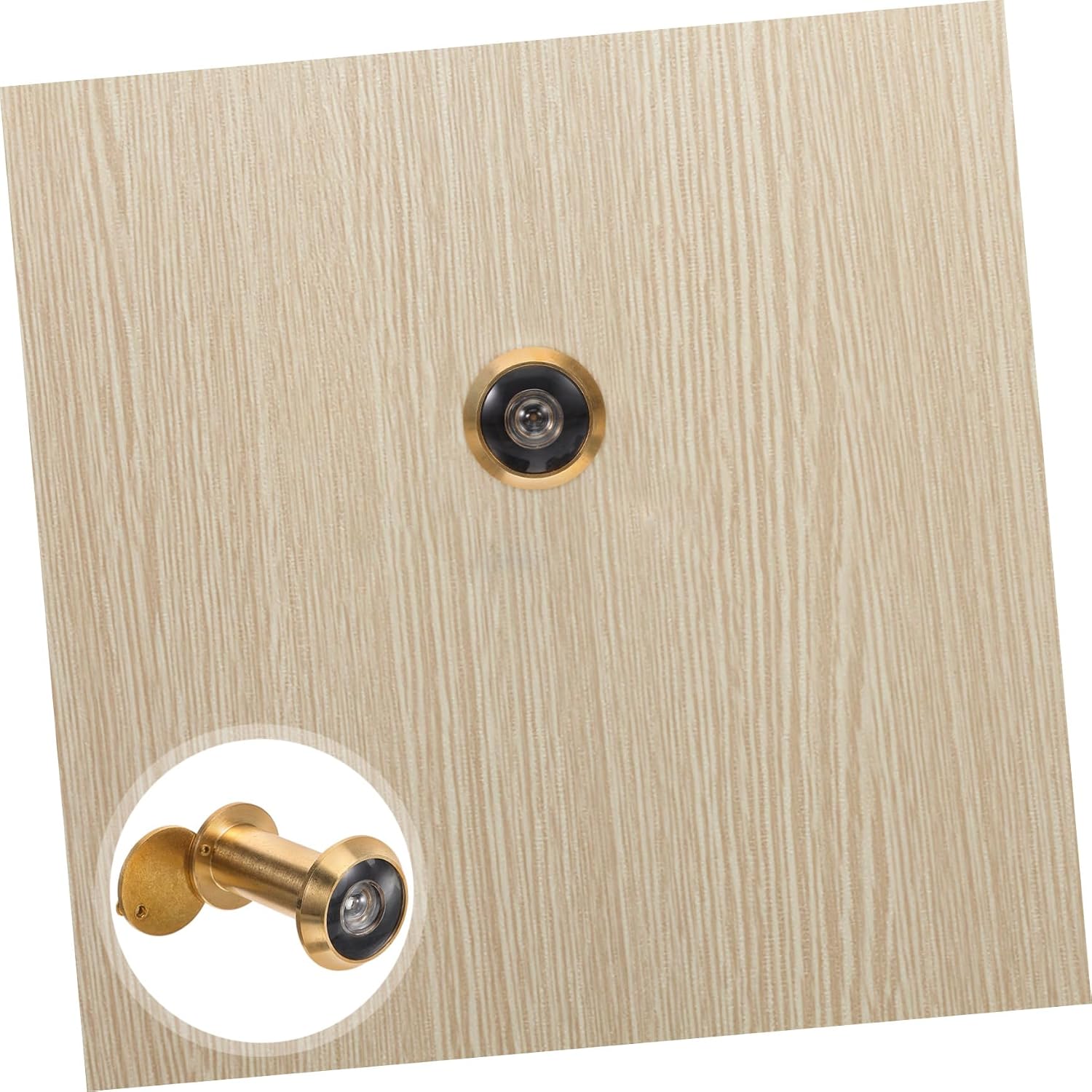 Adjustable Copper Door Viewer with Wide Angle Peephole High Definition Theft Front Door Viewer for Enhanced Security and Peace of Mind