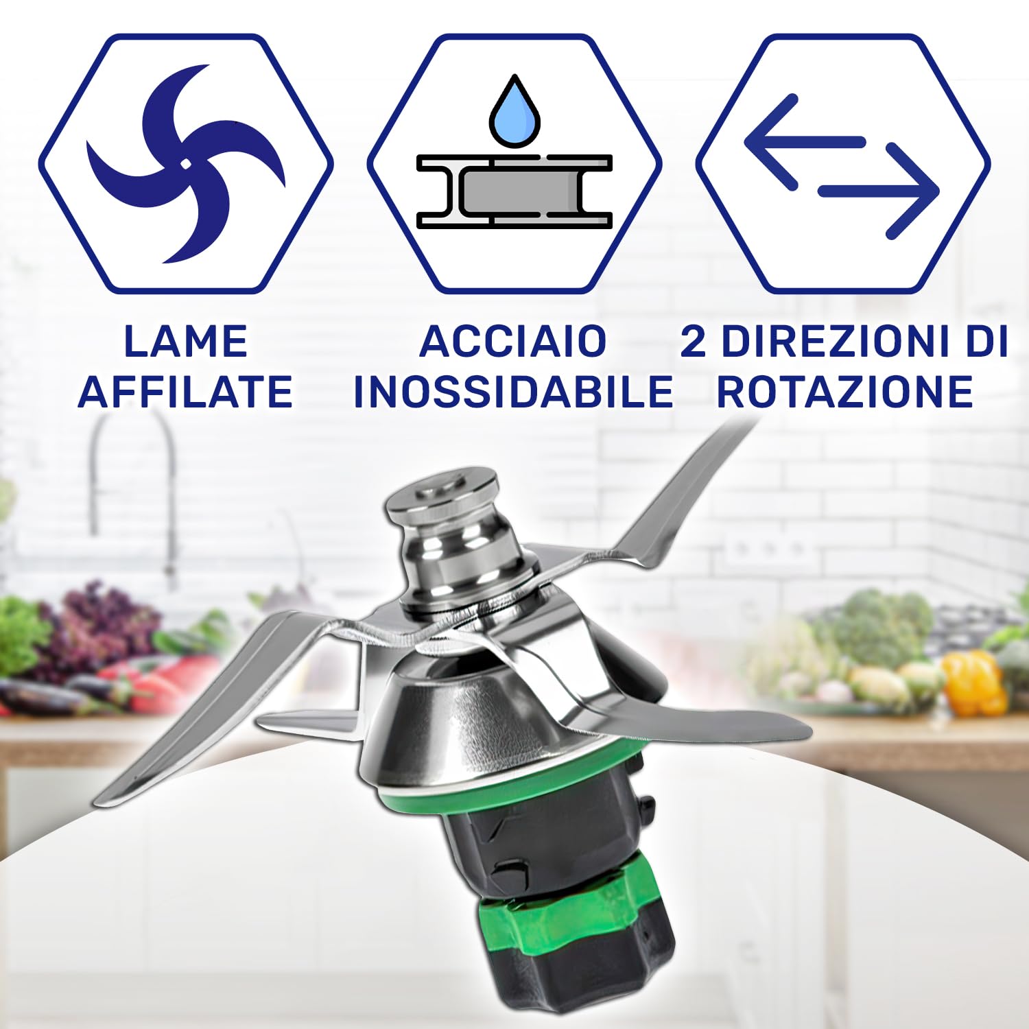 MONTERAL Gruppo Lame e Guarnizione per Vorwerk Bimby TM6 Robot da Cucina - Garanzia di 10 Anni