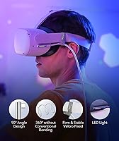 Vista 6 de 6AMGame Cable de enlace de 16 pies compatible con OculusMeta Quest 2 accesorios VR, cable de transferencia de datos de alta velocidad USB 3.0 cable