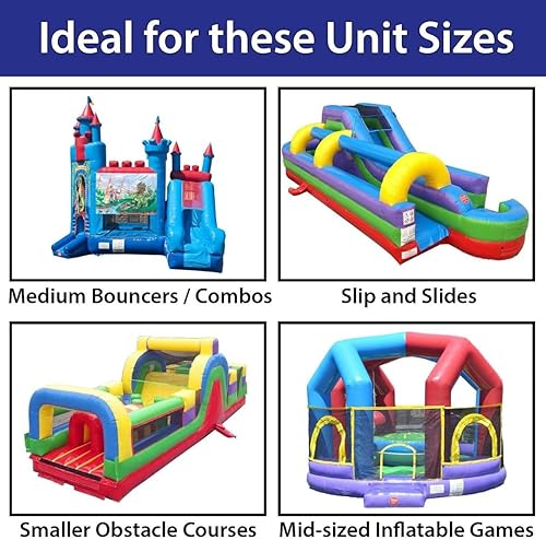 Miniatura 2 de TentandTable Bolsa de almacenamiento de vinilo resistente  Mediana, 42 pulgadas por 60 pulgadas  Costuras reforzadas  para casas de rebote