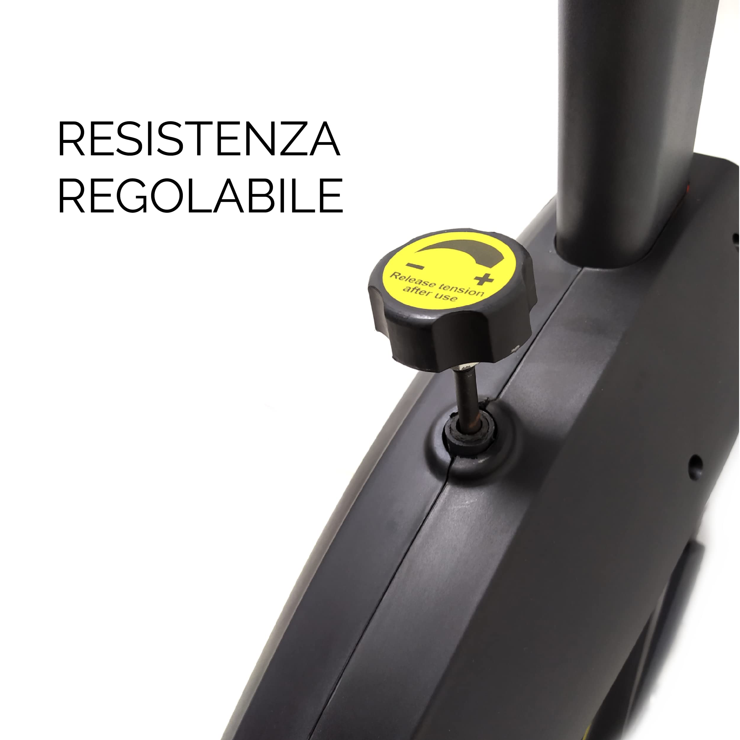Indoor Bike Professionale con volano da 18 kg Bicicletta allenamento Indoor con Resistenza Regolabile Disco Inerziale 18kg