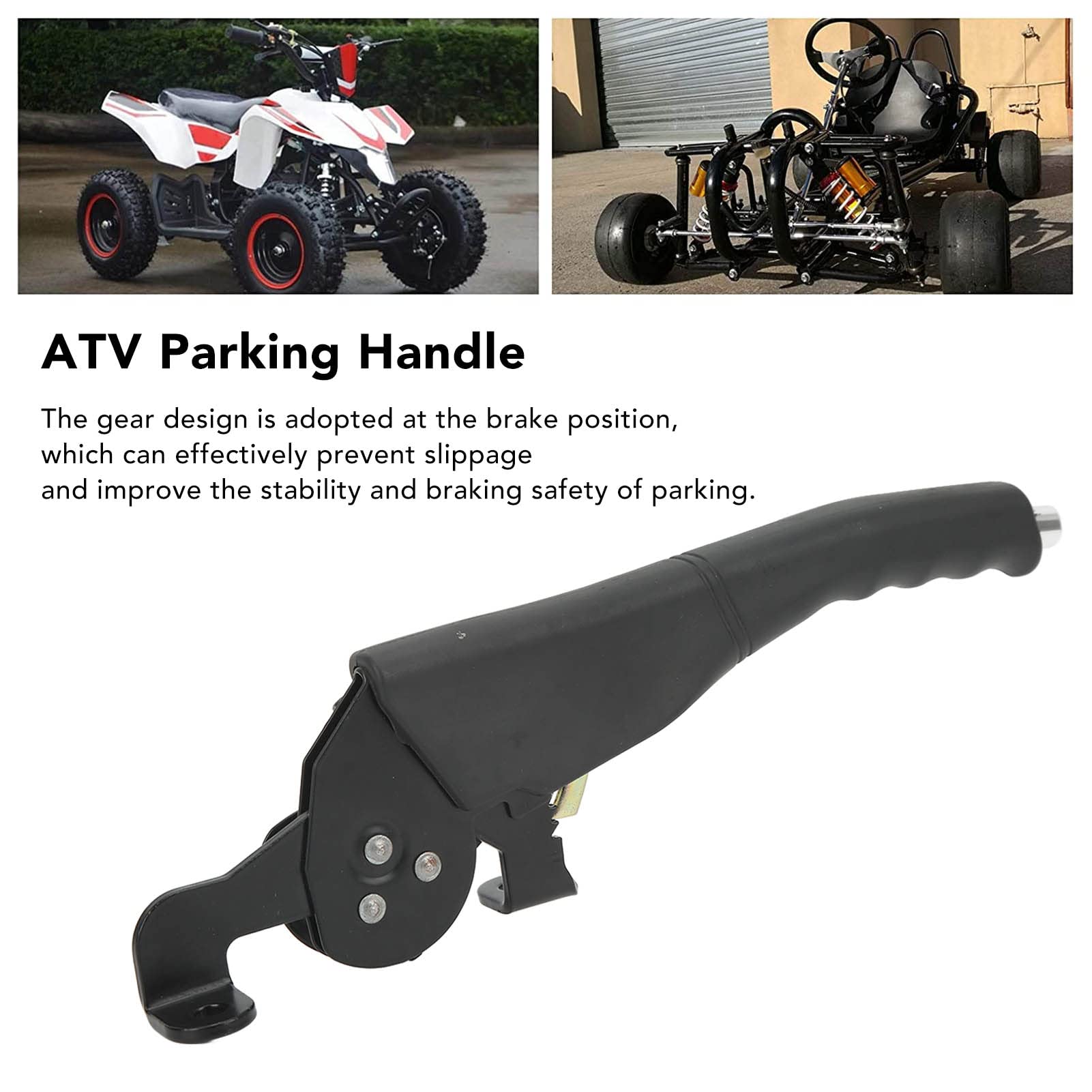 BYERZ Maniglia di Parcheggio ATV Leva del Freno a Mano Pulsante Universale Comodo Regolazione Continua del Pollice per Camion Agricoli