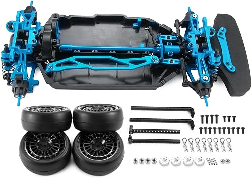 Alloy Shaft Drive Plastic Chassis Frame Upgrade Parts for 1/10 Tamiya RC 4WD TT02 Touring Racing Car
