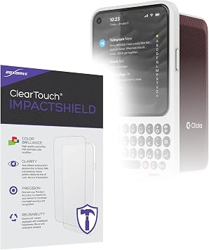 BoxWave Screen Protector Compatible with Clicks Communicator 4.3 in - ClearTouch ImpactShield 2-Pack, Impenetrable Screen Protector Flexible Film