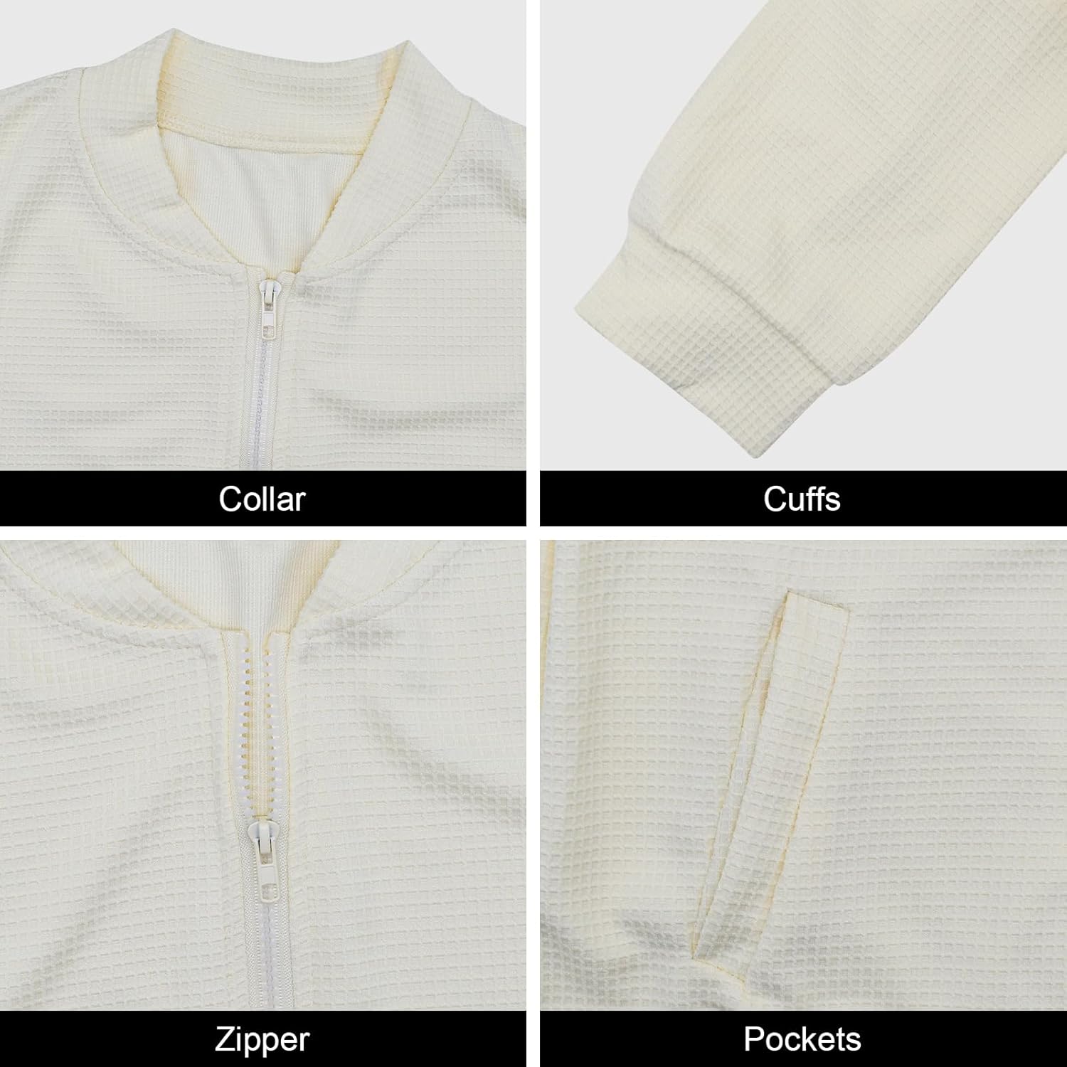 Brebebe Womens Zip Up Casual Jackets Bomber Jacket - Image 5