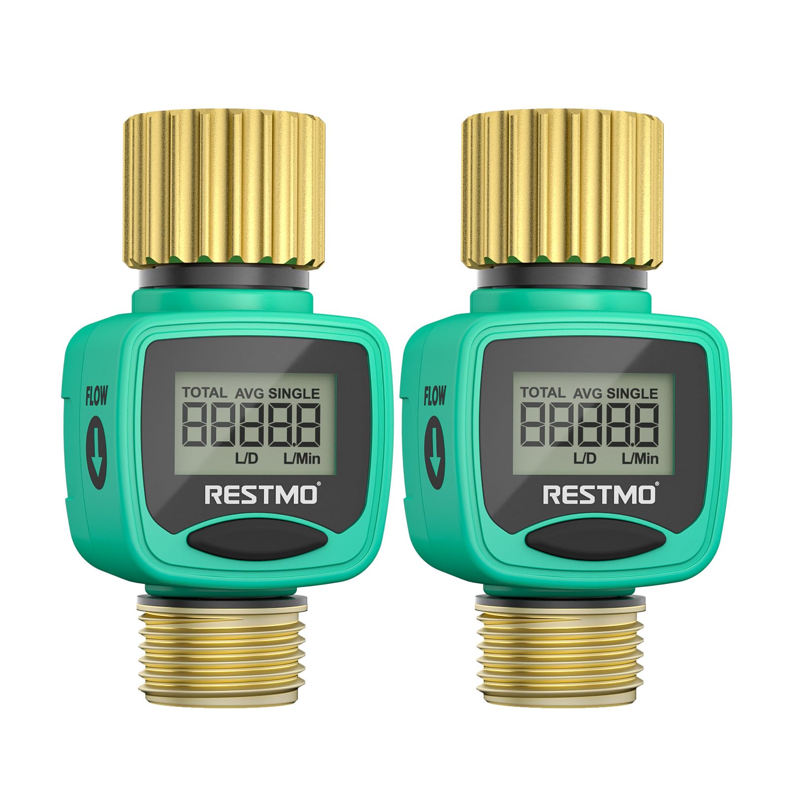 RESTMO Water Flow Meter - Track Water Usage -10 RESTMO Water Flow Meter - Track Water Usage -10