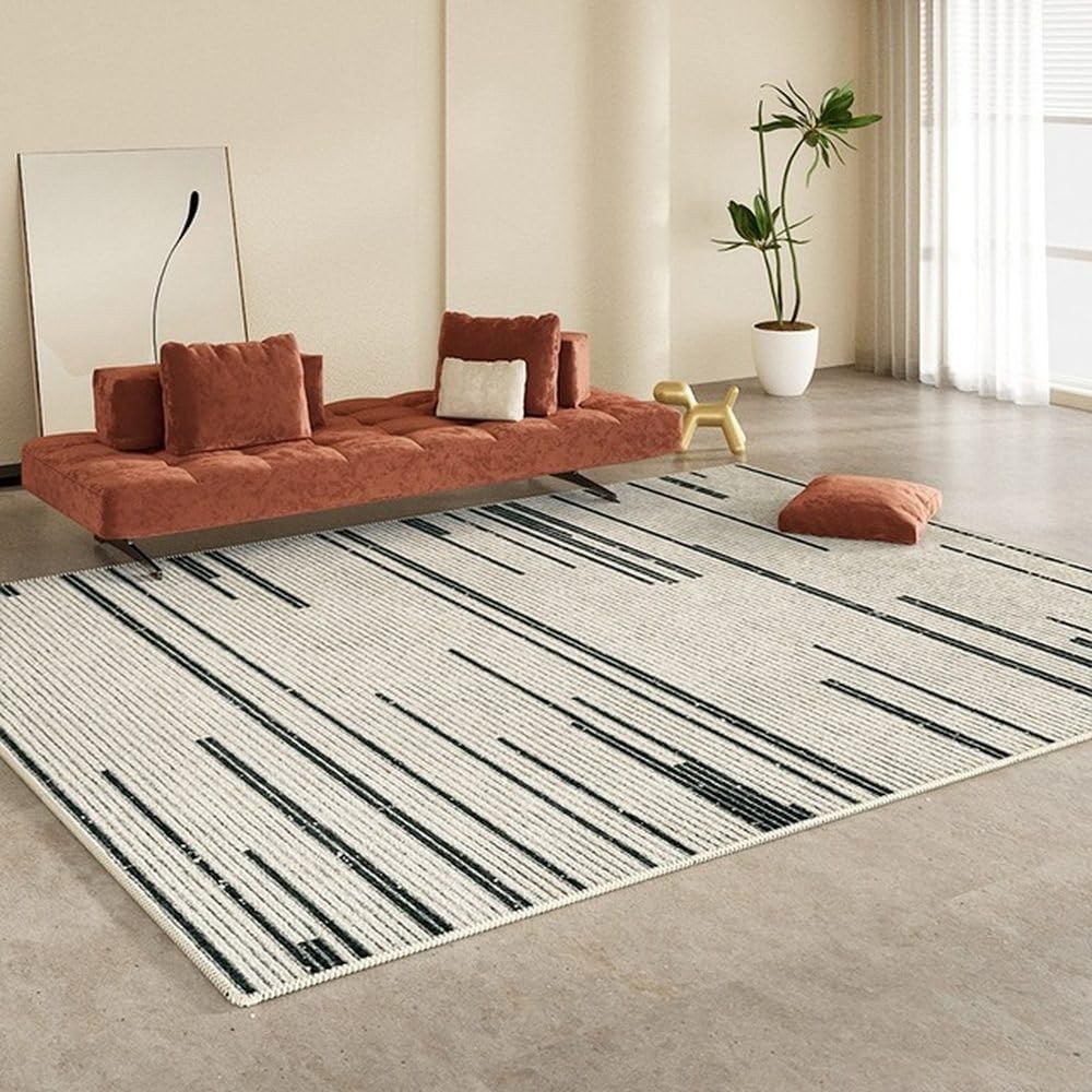 Tapis de salon doux contre les sols froids pour chambre et table basse