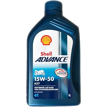 شل 1504001 مسبقا 4 T AX7 زيت المحرك 15 W-50، 1 L، 22.10 &times; 11.70 &times; 22.10