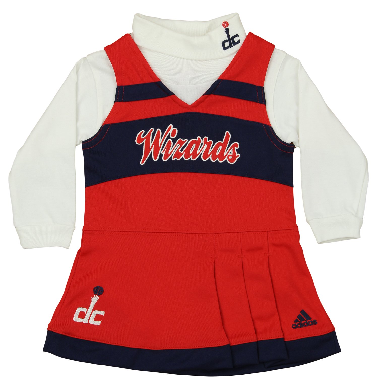 adidas NBA Infant Girl's Washington Wizards Cheer Jumper Dress 24 Months
