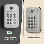 Wyze Auto-Lock Bolt, Déverrouillage d'empreintes digitales avec clavier, porte d'entrée électronique Smart Deadbolt Lock, IPX5 Imperméable, Installation facile, Satin Nicke
