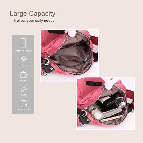 Miniatura 6 de Pequeñas bolsas cruzadas de nailon para mujer, bolso y bolso de hombro, bolsa de viaje para teléfono celular