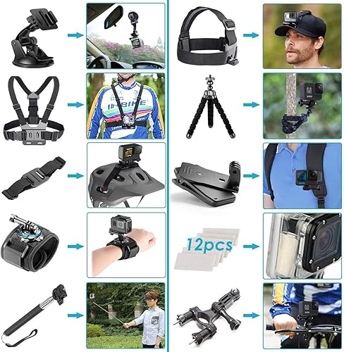 Miniatura 2 de GoPro HERO10 Black - Cámara de acción HD impermeable de 5.3K con fotos de 23 MP, transmisión en vivo + paquete de tarjeta de memoria de 128 GB (59