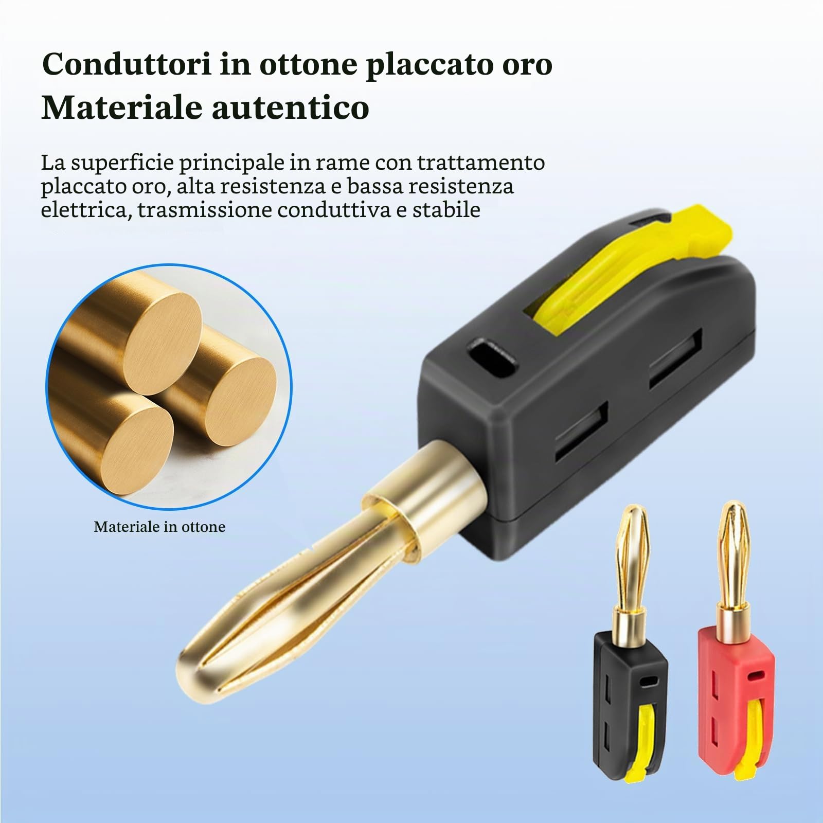 Connettore a banana 4 mm 32 A 10 pezzi spina a banana convertitore per cavi