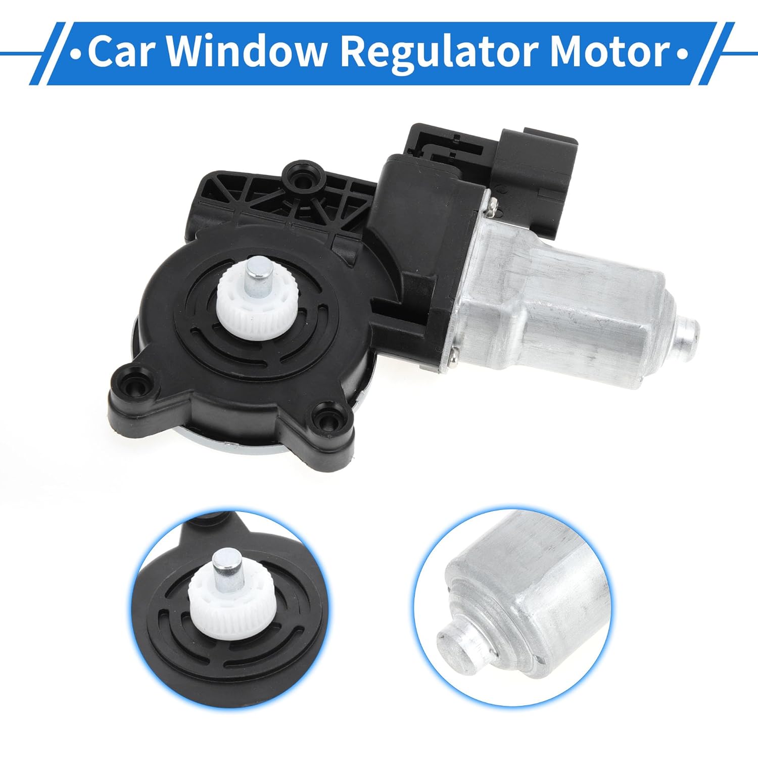 Front Left Driver Side Power Window Regulator Lift Motor for Ford Focus 2012-2018 No.WLM269/6CPZ5423395D 6 Pin Car Window Glass Lift Motor