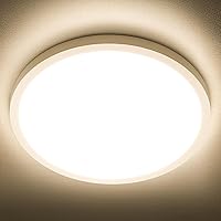 Vista 11 de SunRider Lámpara de Techo LED de Montaje Empotrado, 6000K Blanco Frío, 2400LM, 30 cm 24W Luces Planas Redondas Modernas, Lámpara de Panel