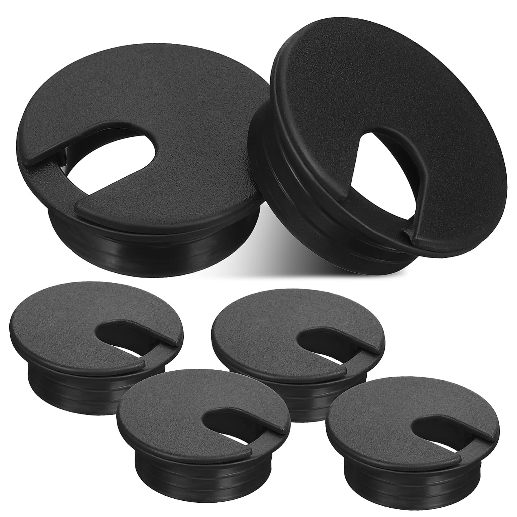 SOLUSTRE Desk Wire Hole Cover 6 Pcs Abs Plastic Grommets Cable Organizer Desk Hole Grommet