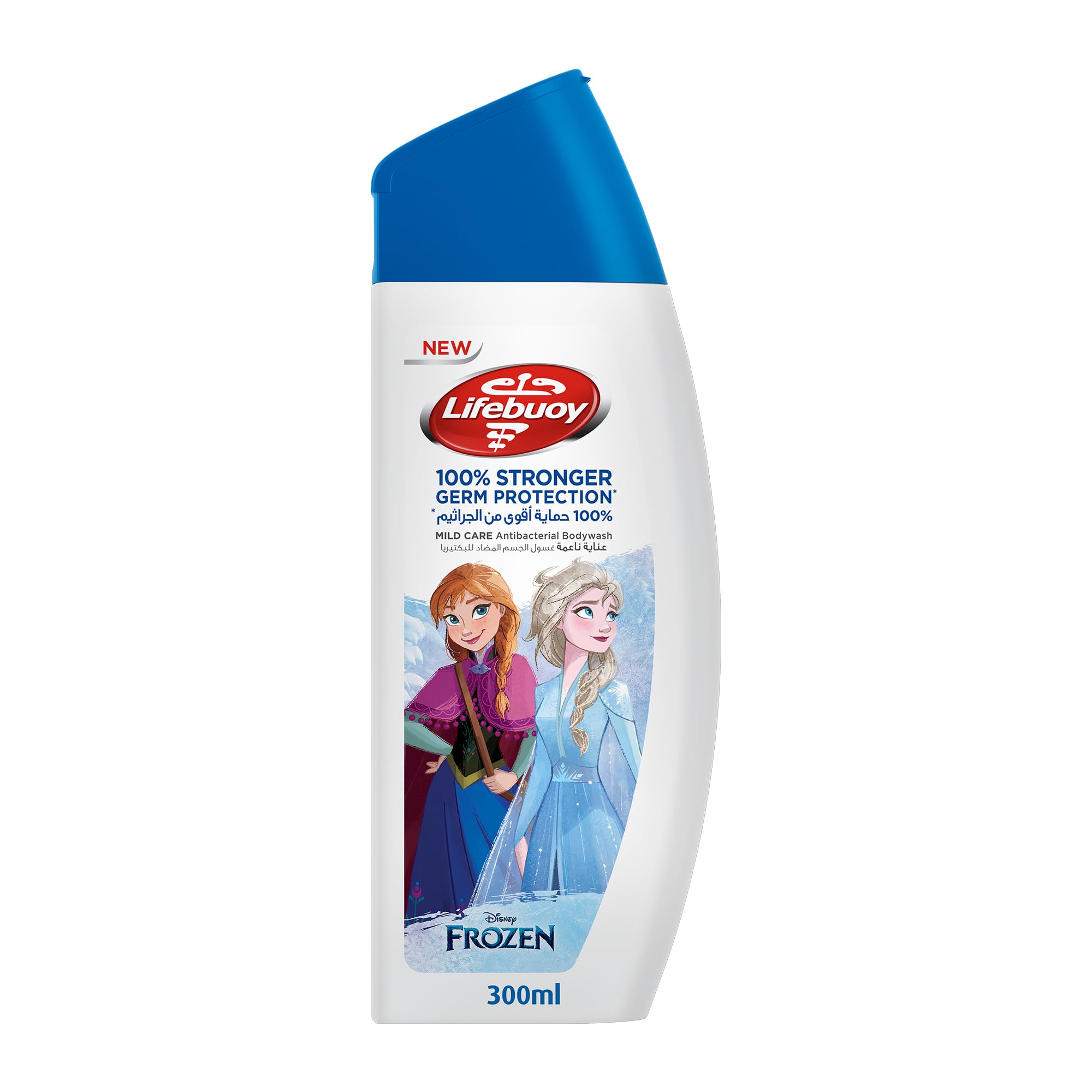 LIFEBUOY Frozen Antibacterial Body Wash, Mild Care, for 100% stronger germ protection, 300ml