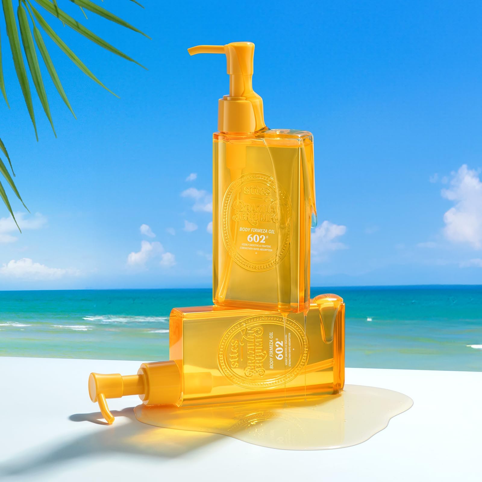 602# Caramel Vanilla (Body Firmeza Oil) - 150ml (5.07 fl oz) Body Oil - Five Kinds of Pure Vegetable Oils + Active Caffeine (Without Mineral Oil)