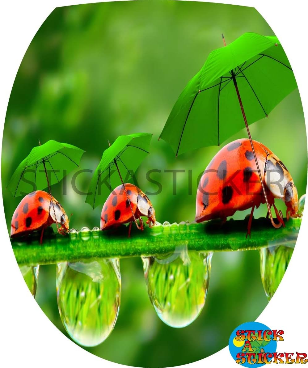 PPA DESIGN Sticker Autocollant Abattant WC Fleur Papillons 35x42cm