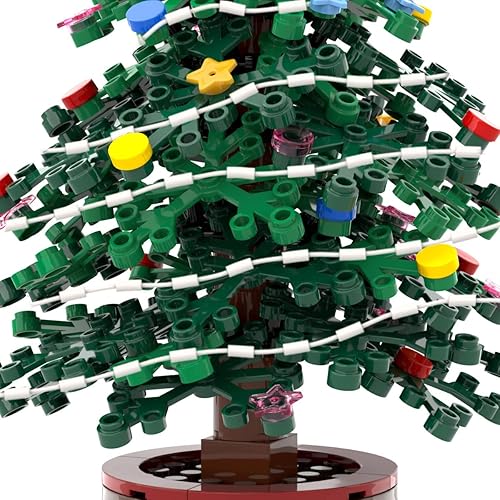 Miniatura 4 de Mini juego de construcción de juguetes navideños juguete de árbol de Navidad calendario de Adviento 2022 kits de construcción de árbol de Navidad