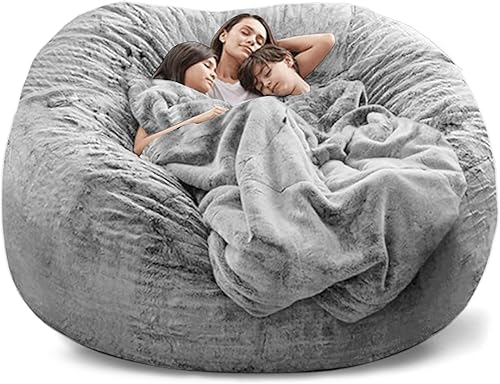 Miniatura 1 de AHWEKR Funda para silla puf, duradera y cómoda, de piel sintética, sofá de piel sintética, sofá de sala de estar, sofá cama, puff grande (sin