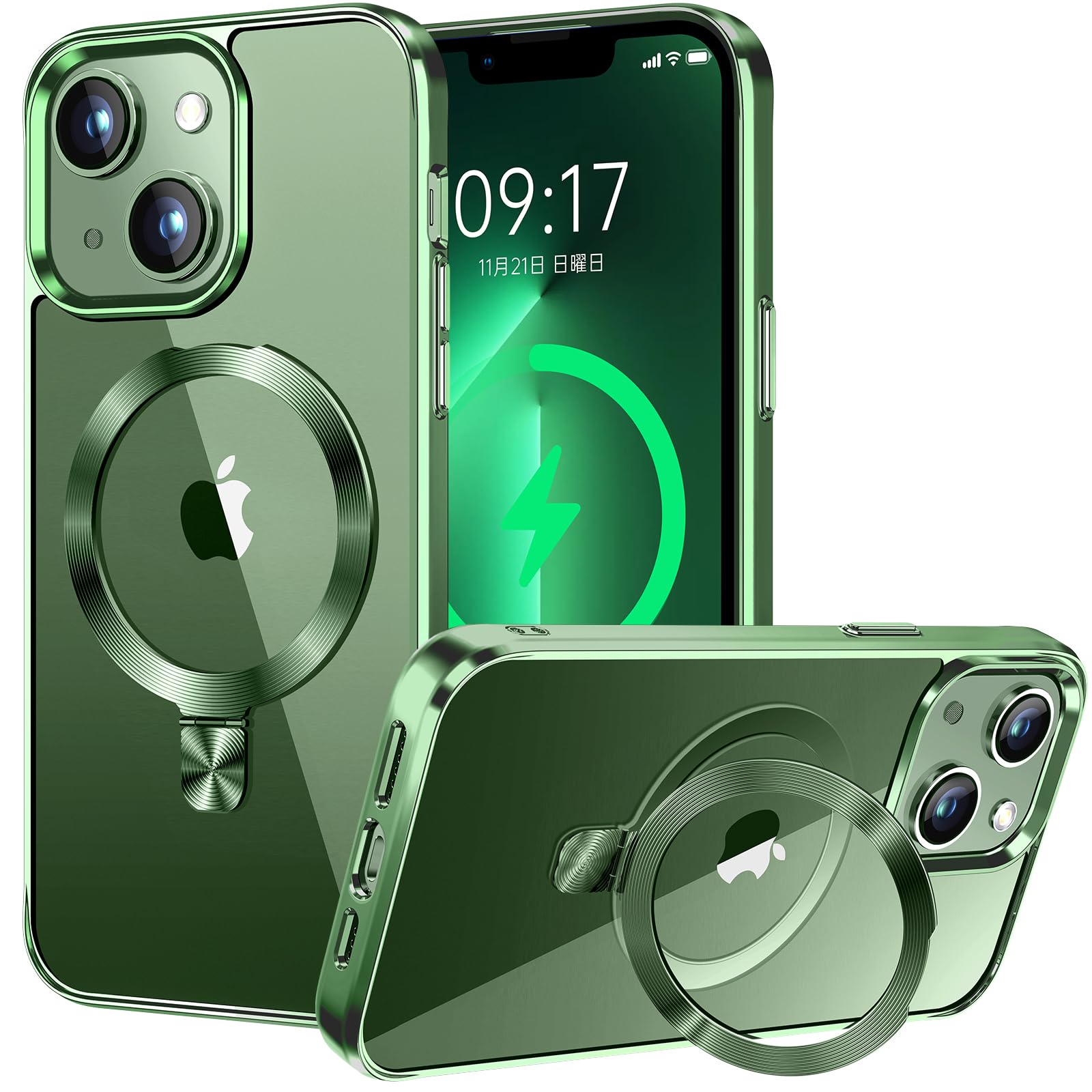 iPhone13mini 256GB グリーン バッテリー95% ケース付132☆ほぼ新品未 
