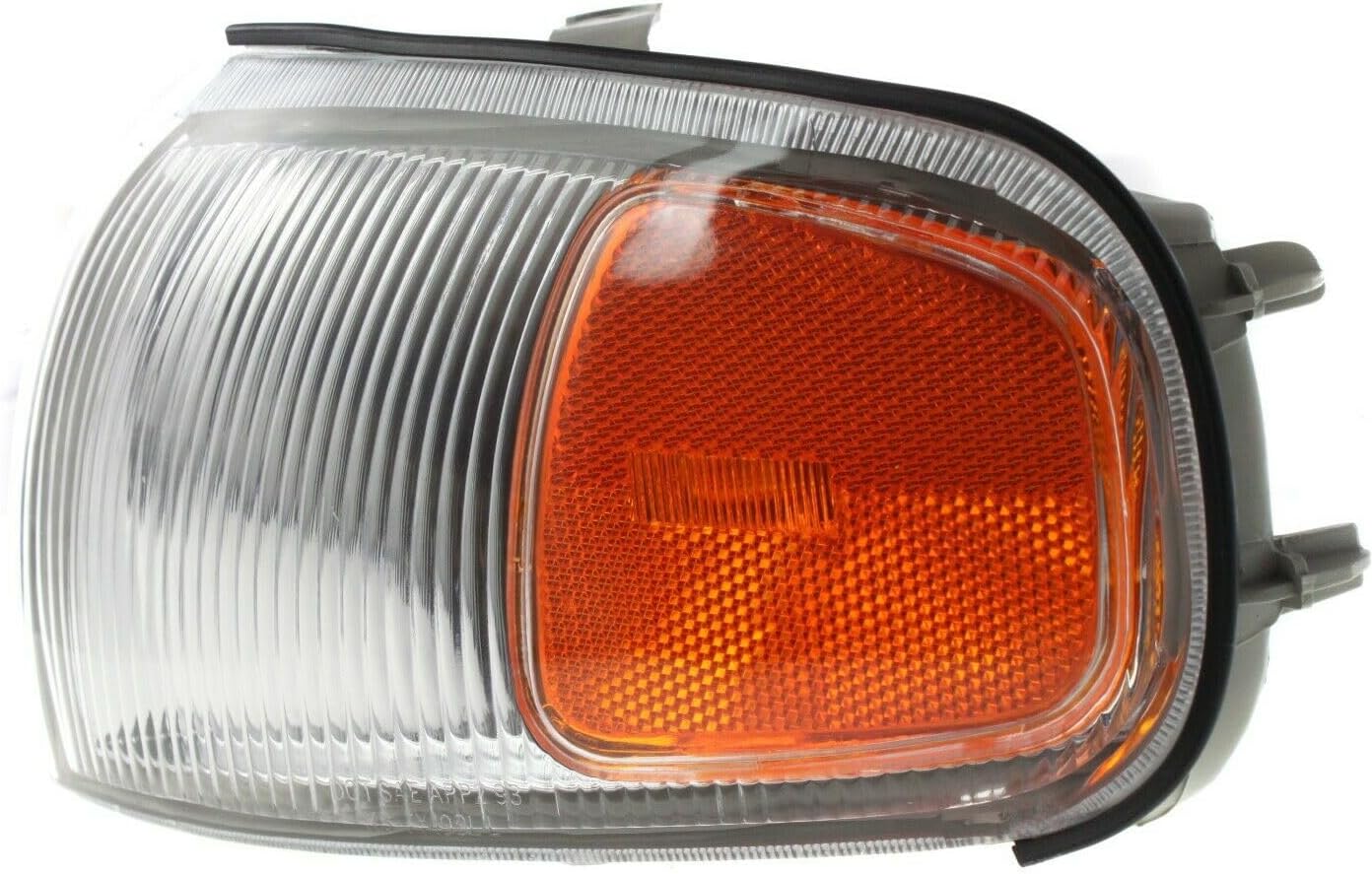 Signal Light Assembly 2pcs Driver Passenger Side Plastic Lens Clear & Amber Corner Lamps for Toyota for Camry 1995-1996 with Bult Left Right TO2520139 8162006020