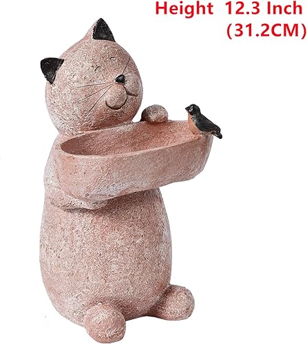 Miniatura 8 de Estatua de jardín para gatos decoración al aire libre esculturas de gato decoración de jardinería decoración de césped regalos para mujeres 123