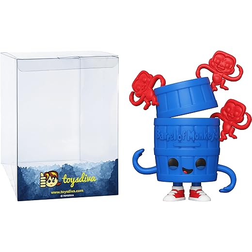 B A R R E L Of Monkeys: P O P ! Retro Toys Vinyl Figurine Bundle With 1 Compatible 'Toysdiva' Graphic Protector (100-57809 - B)