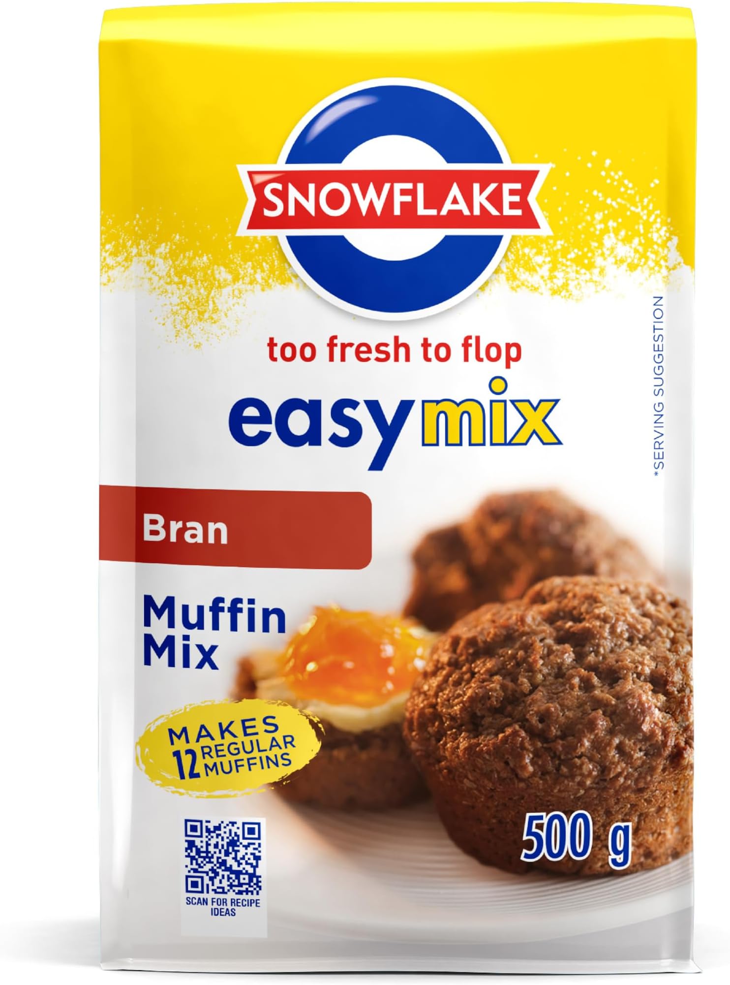 Snowflake Easy Mix Bran Muffin Mix 500g (Pack of 3)
