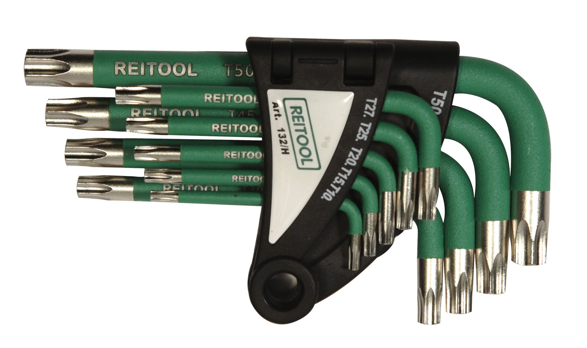 reitool 130.h Assortment 8 Torx Profile Keys, Green