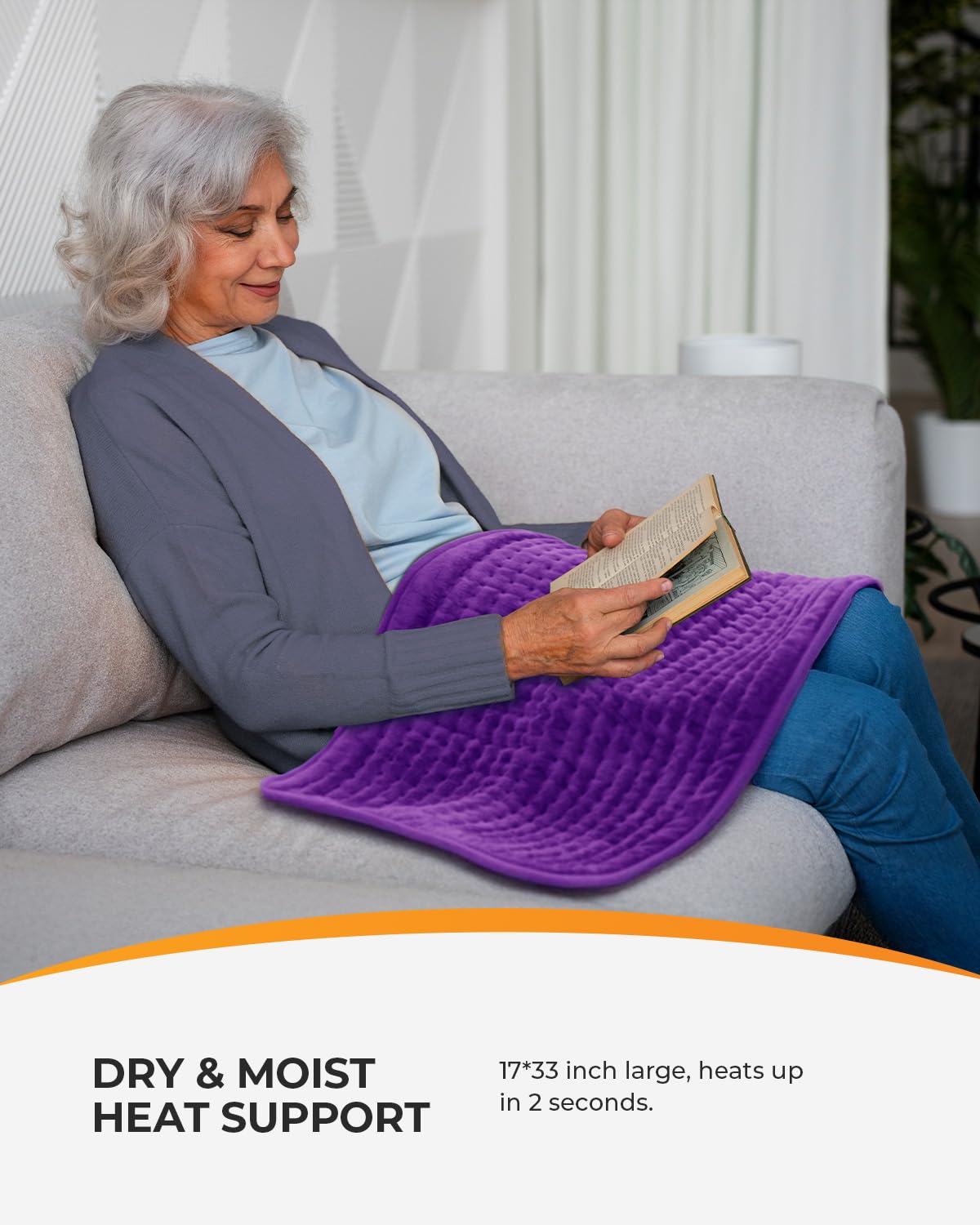 CooCoCo Almohadillas térmicas eléctricas para mujer, almohadilla térmica elegible para FSA HSA para dolor de espalda y calambres menstruales, regalos de cumpleaños para mamá, abuela, esposa, novia,