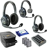 Vista 15 de Eartec UL2SD Ultralite - Auriculares inalámbricos de dúplex completo para 2 usuarios - 1 auricular de una sola oreja y 1 auricular de doble oreja