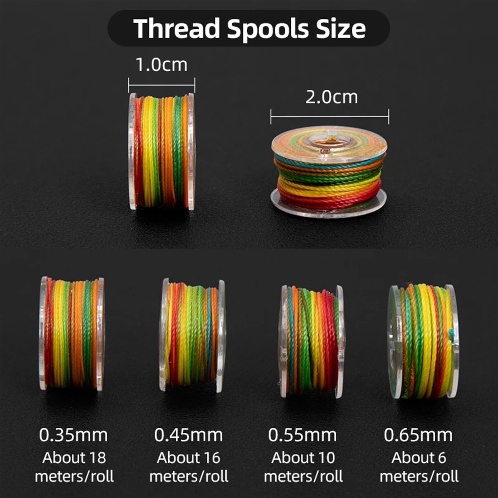 Nici do maszyn do szycia, Zestaw nici do szpulki maszyny szycia ze skóry(S 0.65mm)