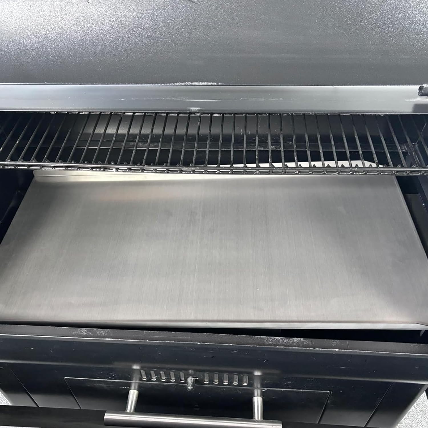 BAC012 Drip Tray Heat Baffle Replacement Parts for Traeger 22 Series,Traeger Pro 575,Traeger BCA070 BBQ07C, Newer Lil' Tex,Lil' Tex Elite,Lil' Tex Pellet Smoker Grills, Stainless Steel Grease Pan