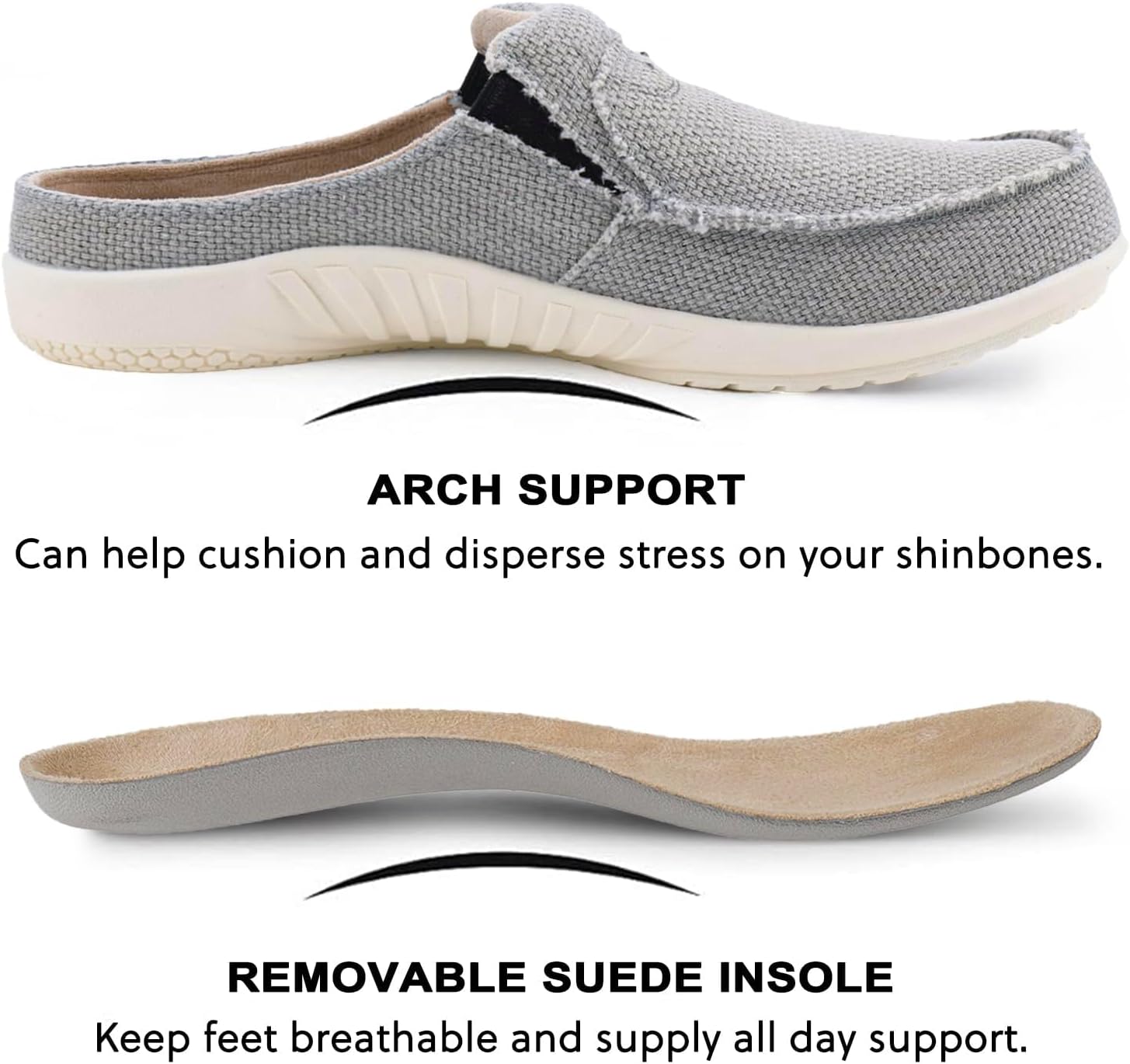 LazyStep Men's Slippers with Arch Support Trevor Orthopedic House Shoes - Image 3