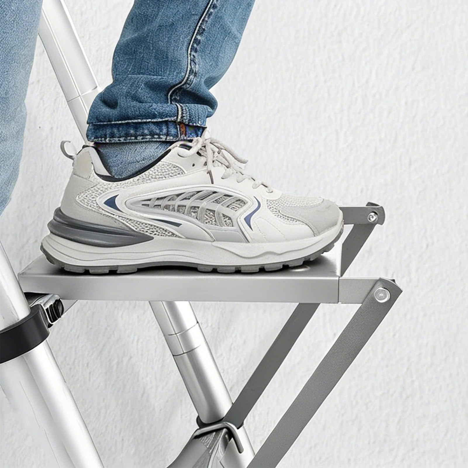 Accesorio para plataformas de escalera Plataforma de Trabajo Ajustable | Accesorios para escalón de pie Para pintores, bricolaje, extinción de incendios domésticos, banco elevable