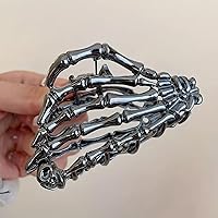 Vista 78 de Pinzas de pelo góticas de murciélago negro para mujeres y niñas, garra de pelo de murciélago gótico de aleación punk negra Y2K para decoraciones