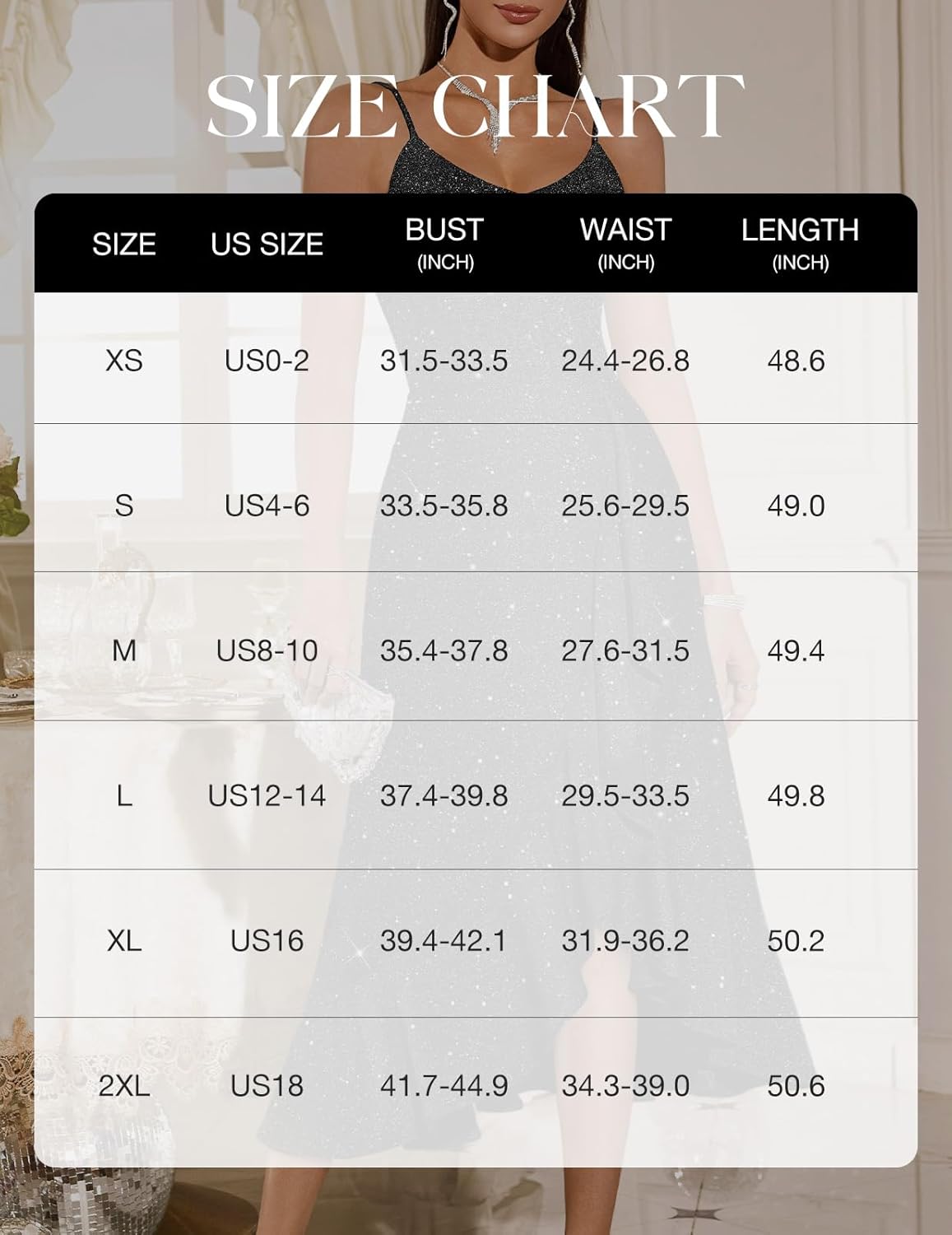 DRESSTELLS Women's Sequin Formal Wedding Guest Dresses, Sparkly Cocktail Party Evening High Low Dress - Image 7