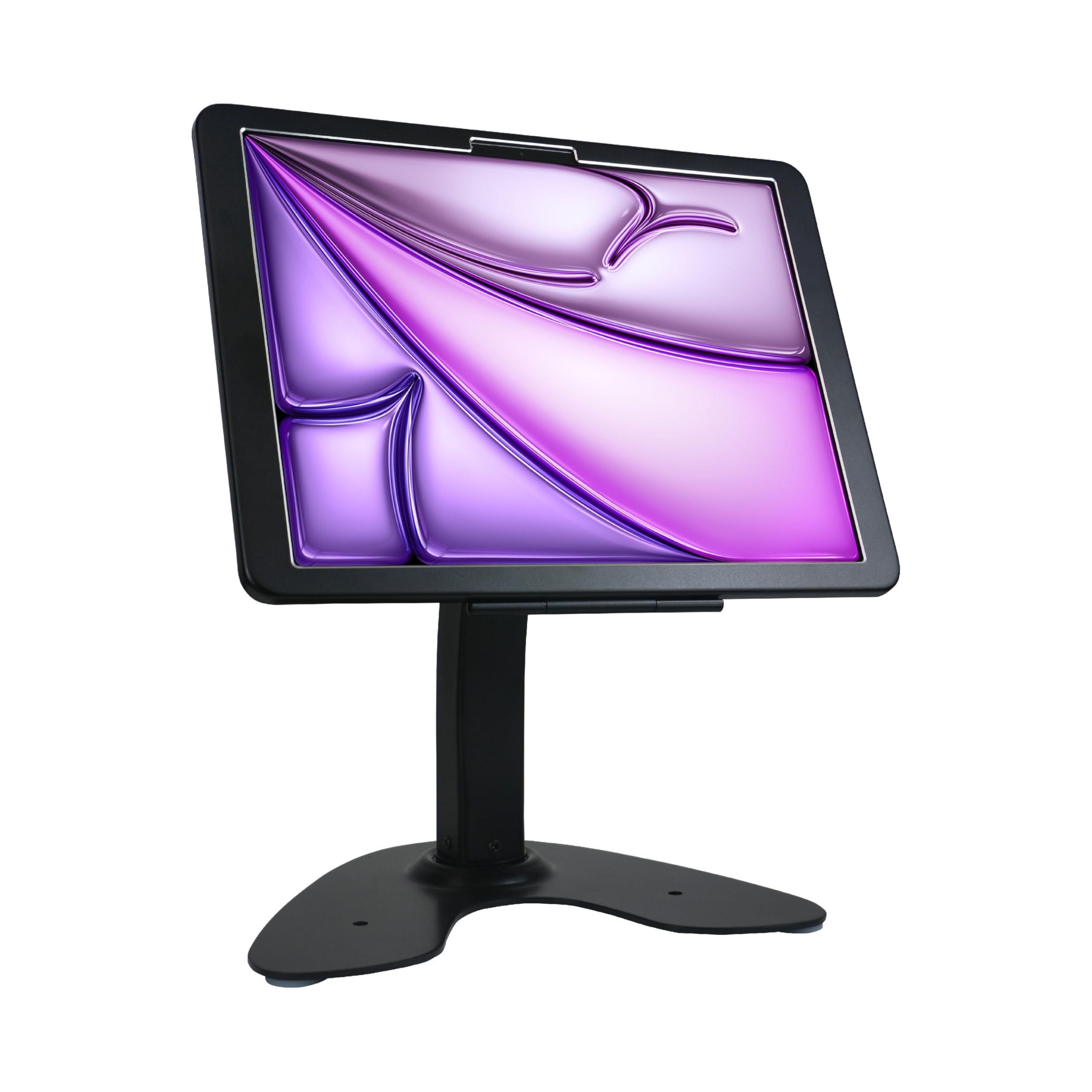 DDSHOW Desktop Anti-Theft Kiosk Stand Security POS Stand with Locking Enclosure for 13'' iPad Air (M2) 2024,Excluding 13'' iPad Pro (M4) 2024,360° Swivel(Black)