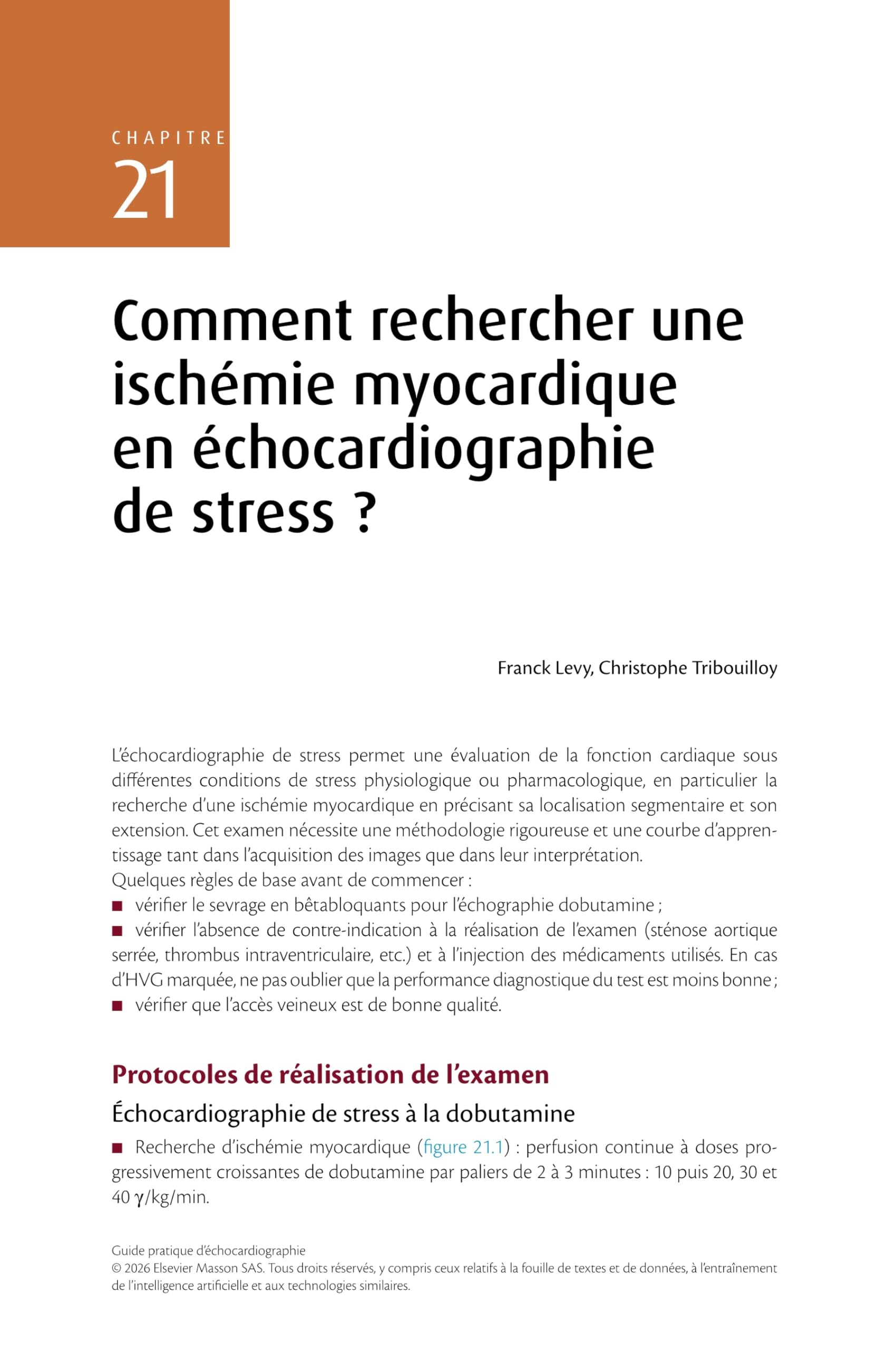 Guide pratique d'échocardiographie