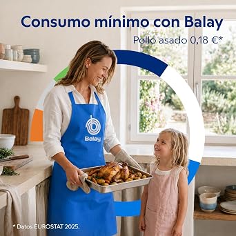 Balay, Aqualisis Compact Oven, 45 cm, White, 3CB5159B3 [Energy Class A]