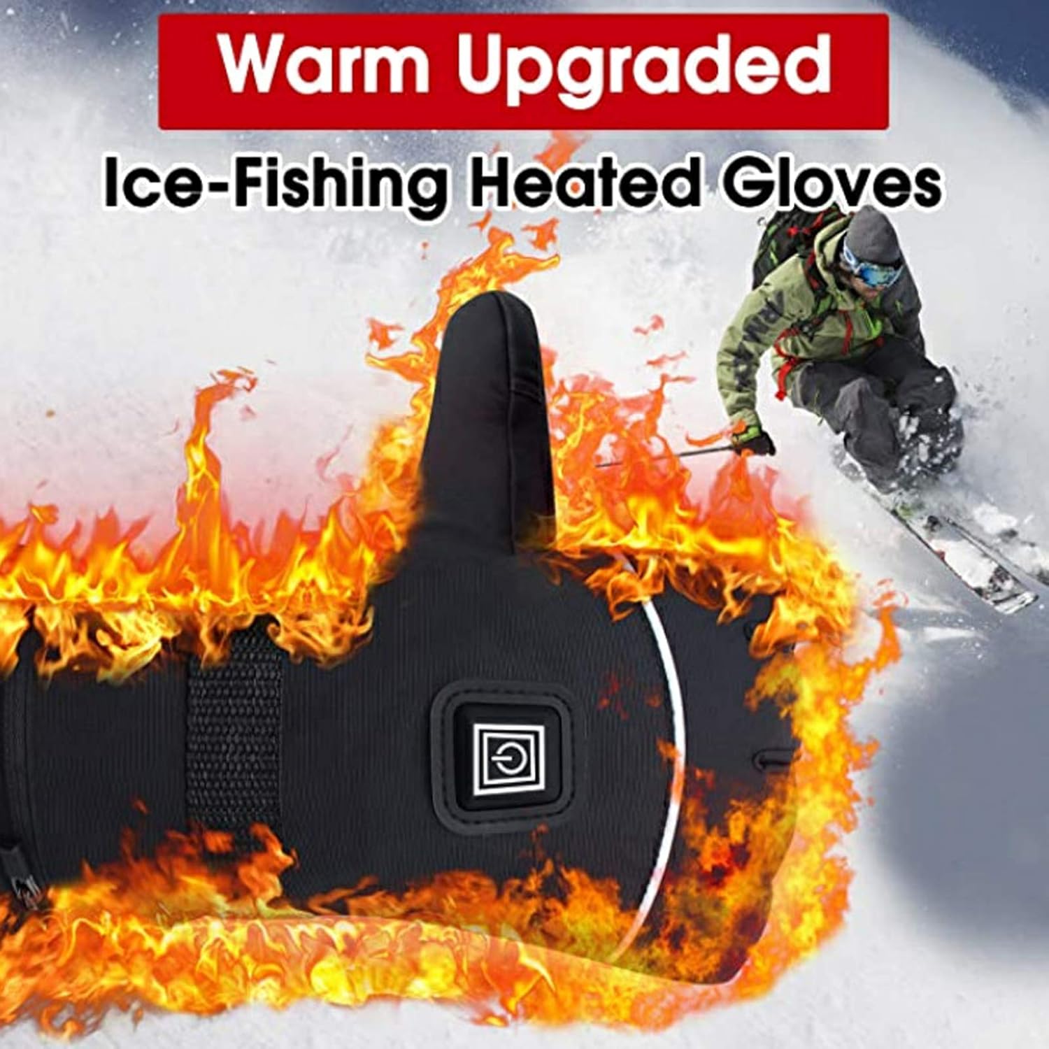 Heated Socks for Men Women, Electric Heated Socks with Rechargeable Battery, Winter 3 Heating Settings Socks for Outdoor