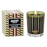 NEST New York Scented Votive Candle, Pistachio & Wild Fig - 2 oz - Up to 28-Hour Burn Time - Reusable Glass Vessel