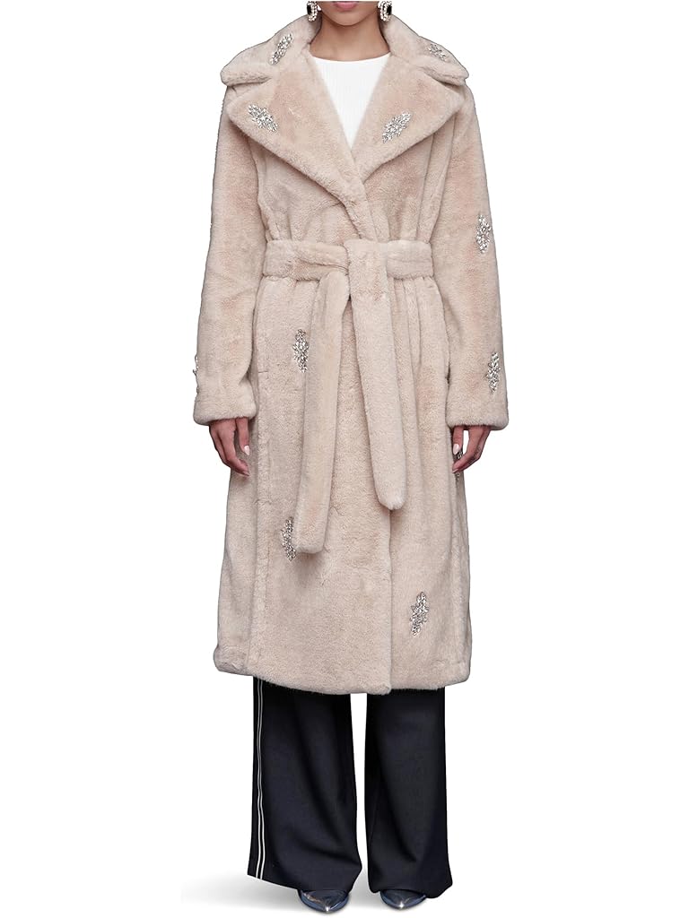 Black Avec Les Filles Maxi Belted Robe Coat