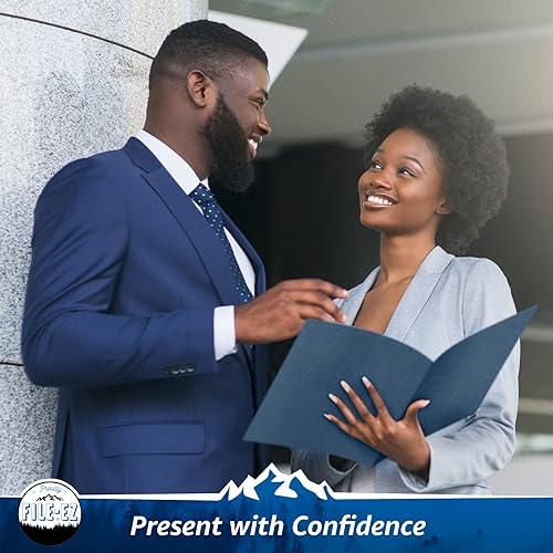 Miniatura 3 de File-EZ - Carpetas de dos bolsillos, Colores Variados