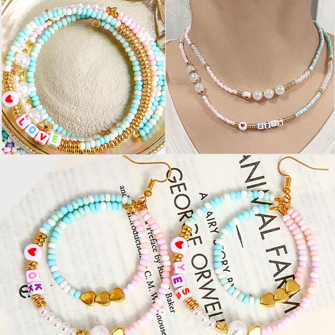 13000 Pcs 2 mm Small Seed Beads, 11/0 Pastel Frosted Acrylic Round Loose Spacer Beads for Jewelry Making and DIY Crafts (MKLmixed) - Image 4