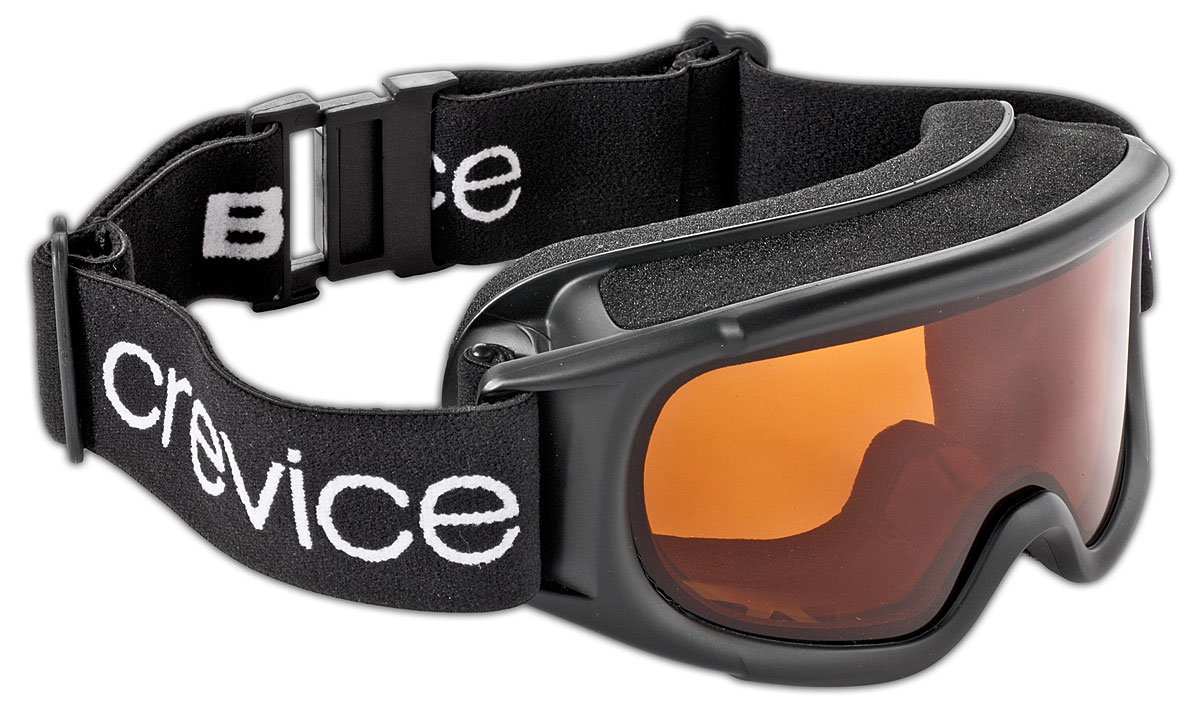 Black Crevice Women's Ski Goggles Black Black/Orange Size:One Size