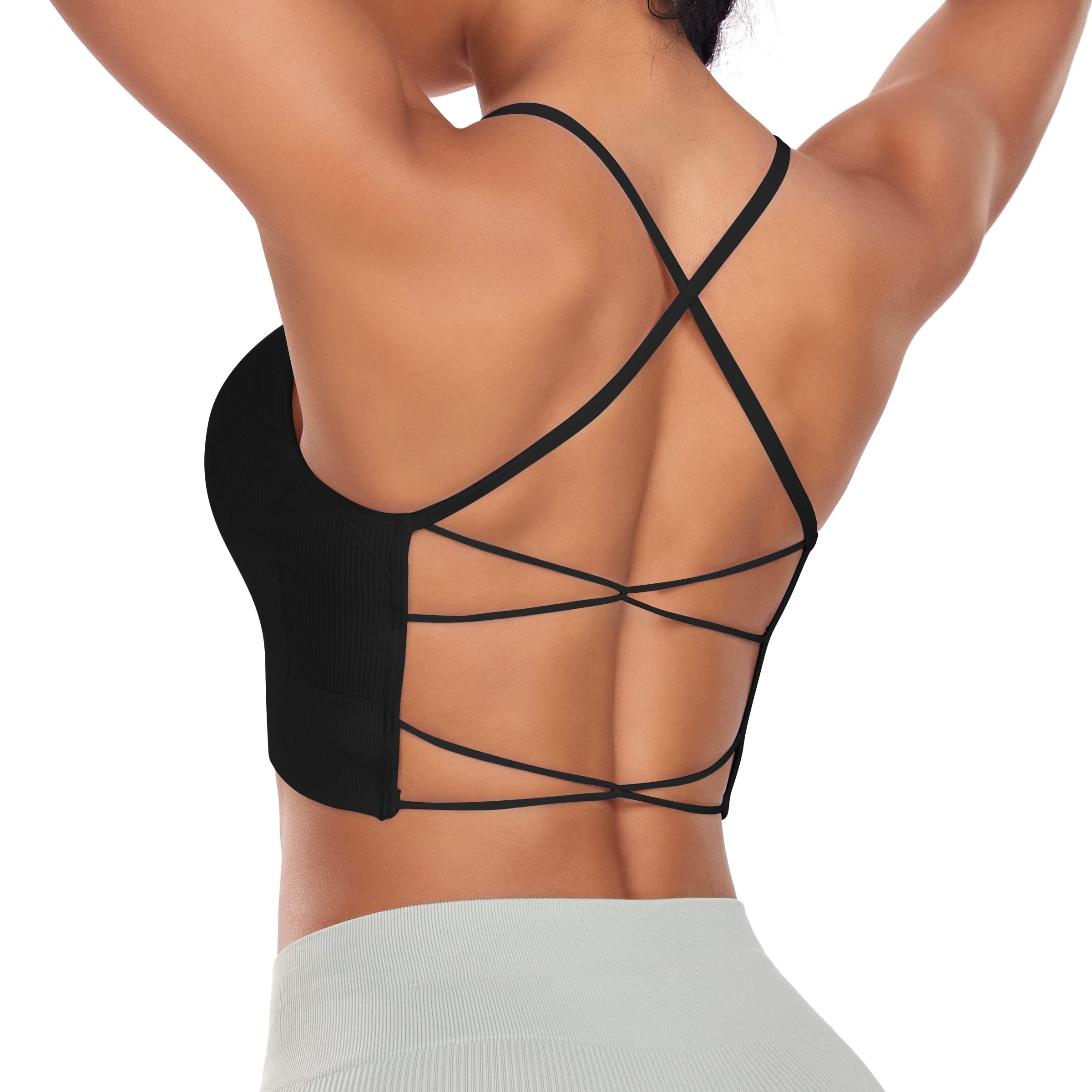 Vertvie - Reggiseno da donna, senza cuciture, comodo, imbottito, traspirante, leggero, morbido, senza ferretto
