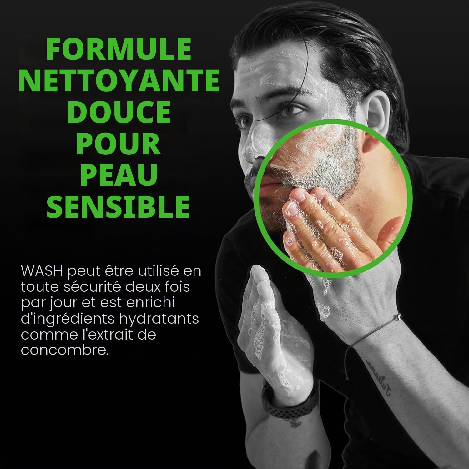 Tiege Hanley Daily Nettoyant visage pour homme, 155,9 g – Nettoyant doux sans parfum pour le visage pour homme revitalise, hydrate et adoucit la peau – Nettoyant pour le visage pour homme et soin du